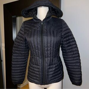 Halifax Traders Womens Black Down Lightweight Quilted Packable Puffer Coat XS